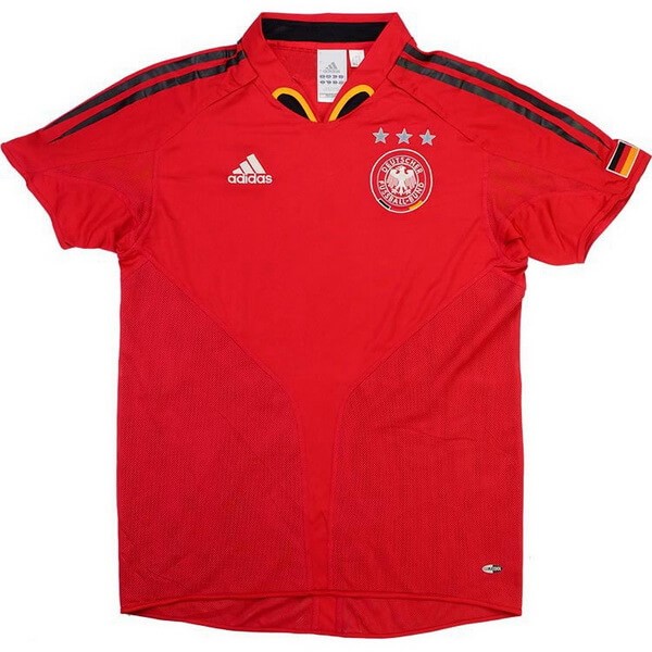 Tailandia Camiseta Alemania Segunda equipación Retro 2004 2006 Rojo